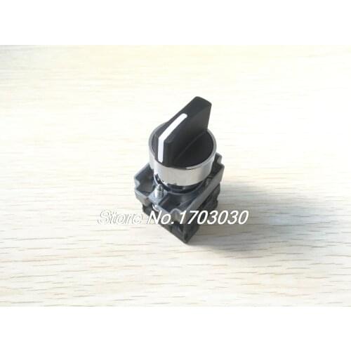 Key Rotary 3 Positions Start Locking Pushbutton Switch 600V 10A 2NO