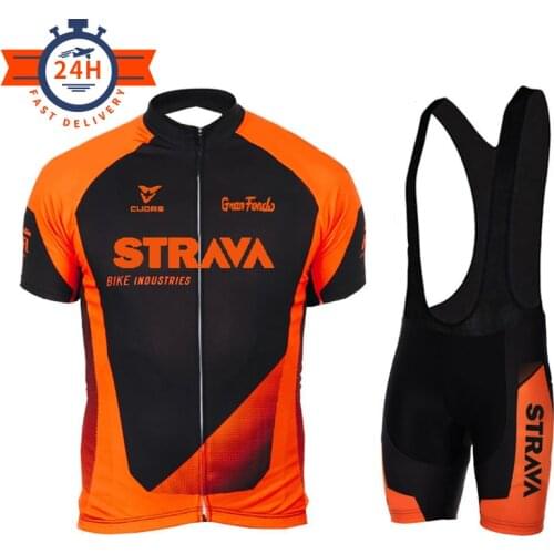 Pro Cycling Jersey Set 2021 New STRAVA 19D Gel Padded MTB Bicycle Clothing Ropa Ciclismo Maillot Cycling Sets Bike Sportwears