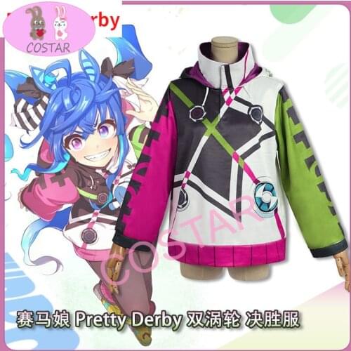 Game Umamusume: Pretty Derby Twin Turbo Cosplay Costume Fashion Hoodie Uniform Unisex Activity Party Role Play Clothing S-3XL