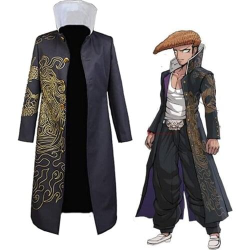 Anime Danganronpa Mondo Owada Cosplay Coat Pants Suits Halloween Dangan Ronpa Windbreaker Jacket for Mens and Boys Clothes