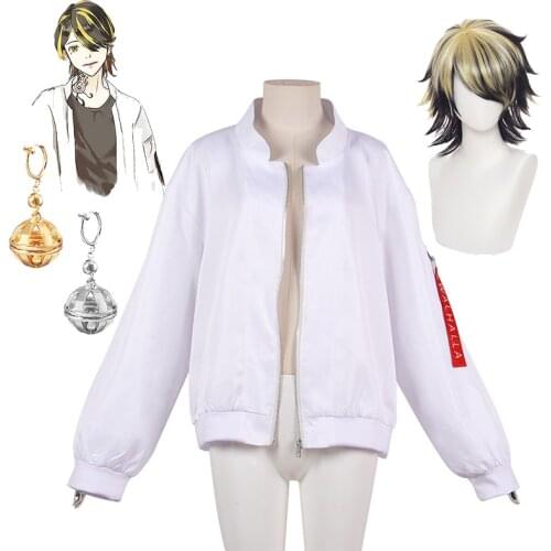 Tokyo Revengers Hanemiya Kazutora Cosplay Costumes White Coat Valhalla Uniform Baseball Coat Mikey Draken Halloween Kids Adults