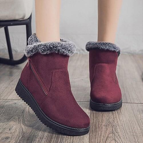 LAKESHI Women's Wedge Ankle Boots China