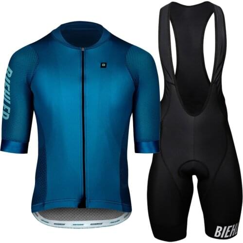 2020 Summer Pro team Short Sleeve Mens Cycling Jersey Bib Shorts Set Clothes Ropa Ciclismo Bicycle Clothing kits 4.0 gel Pad