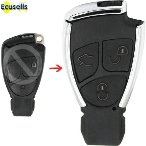 Modified Smart Remote Key Shell Case Fob 3 Button for Mercedes-Benz CLS B C E S CLK ML CL SLK