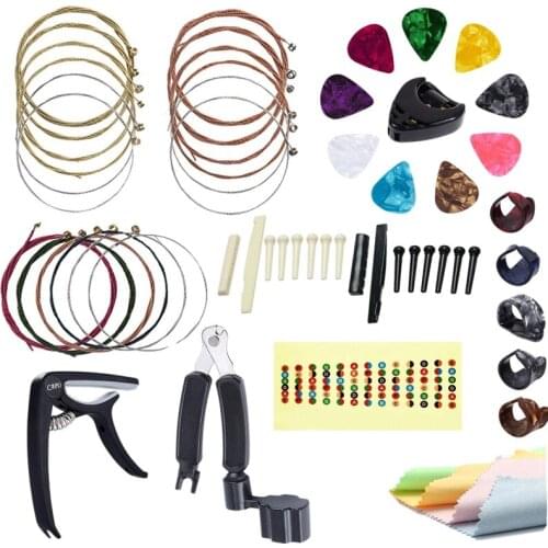 36 PCS Guitar Accessories Kit Including Guitar Picks,Capo,Acoustic Guitar Strings for Acoustic Guitar
