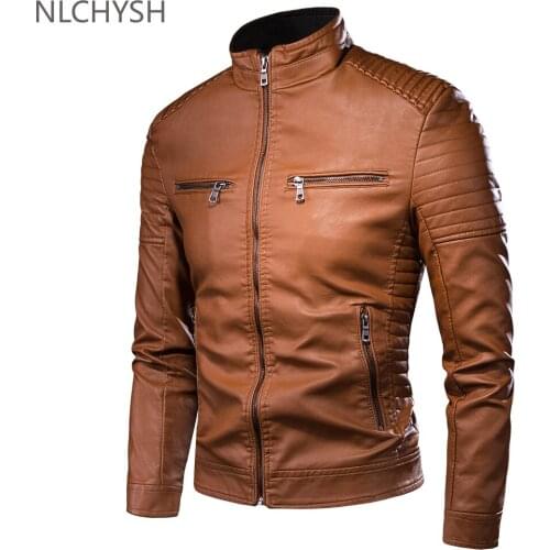 Мужские куртки из искусственной кожи NLCHYSH China At AliExpress