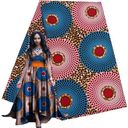 New Ankara African Prints Patchwork Real Wax Dress Sewing Tissu Craft DIY Textile Material For Wedding High Quality Polyester