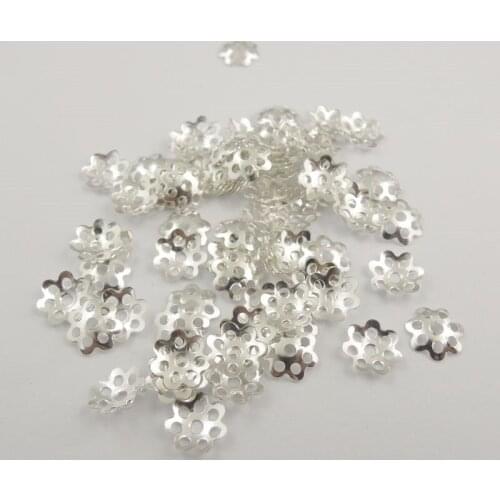 Wholesale 800pieces 10mm Diameter Filigree Metal Flower Bead Caps Iron Jewelry Findings for Jewelry Making Charms Component