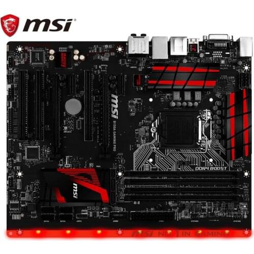 Original desktop motherboard for MSI B150A GAMING PRO DDR4 LGA 1151 USB2.0 USB3.1 HDMI B150 used Desktop mainboard PC