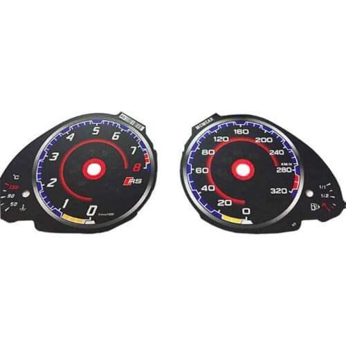 For Audi Q5 A4L A5 Change RS Instrument Panel Paper 320km/h Tachometer Dial