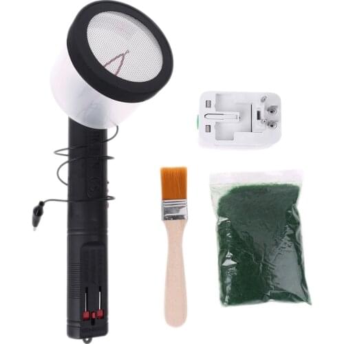 Rechargeable Static Grass Flocking Applicator Set ABS Mini Flocking Applicator with Antiskid Handle for DIY Scenic Modelling