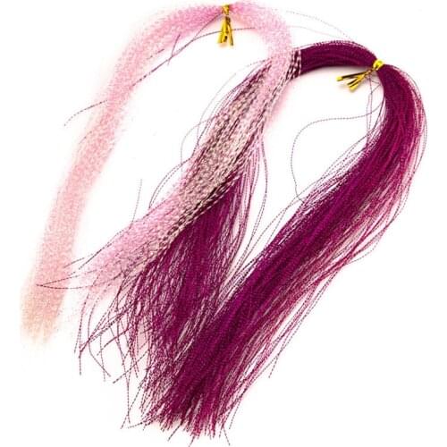 200pcs Fly Tying Flat Holo Flash Tinsel Flat Narrow Shining Film Line Making Nymph Scud Tying Material Fishing Lines