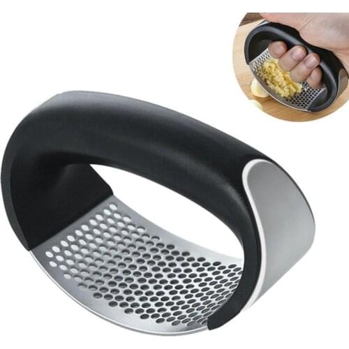 Garlic Press Stainless Steel Kitchen Device Squeezer Ginger Garlic Tools Kitchen Accessories Slicer Nuts Chopper Turkish Made