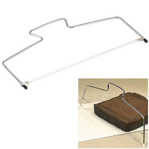 Adjustable Wire Bread Cake Dough Pizza Slicer Leveler Stainless Steel Slices