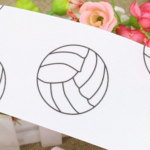 Q&N ribbon 3inch 75mm 160811030 Baseball Printed Grosgrain Ribbon Webbing 50yards/roll For Headband Free Shipping