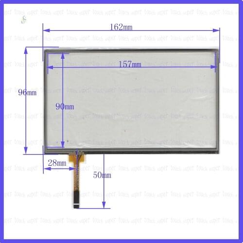 ZhiYuSun 162mm*96mm KDT-5159 7inch Touch Screen glass 4 wires resistive USB touch panel overlay kit 162*96 TOUCH SCREEN