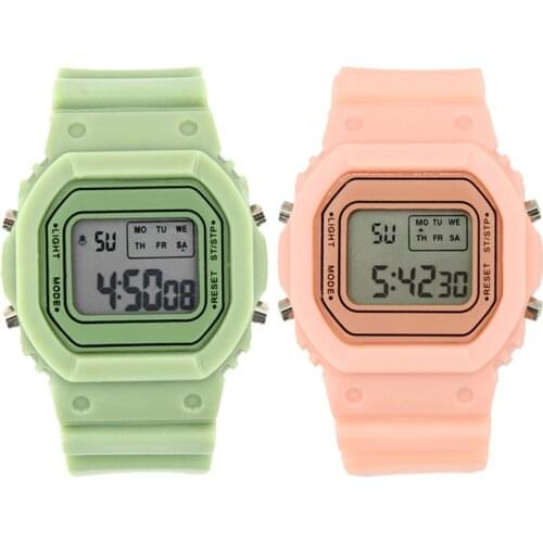 Silicone Jelly LED Watch 30m Waterproof Sports Week Calendar Women Watch Reloj Digital Mujer Relogio Feminino Ladies Gift Clock