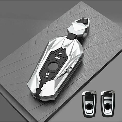 Zinc Alloy Silicone Remote Key Holder Cover Case FOB For BMW F10 F11 F12 F20 F21 F30 F31 F34 F35 1 2 3 4 5 6 7 Series