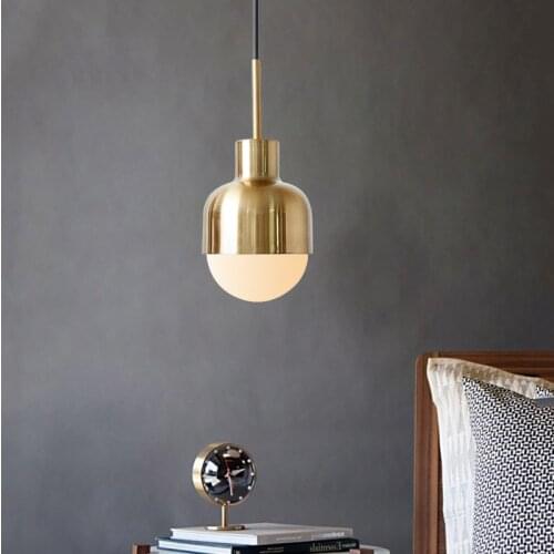 Gold Modern LED Pendant Light Nordic Style Hanging Lamps Bedroom Kitchen Living Room Lighting Cafe Creative Art Decoration Metal
