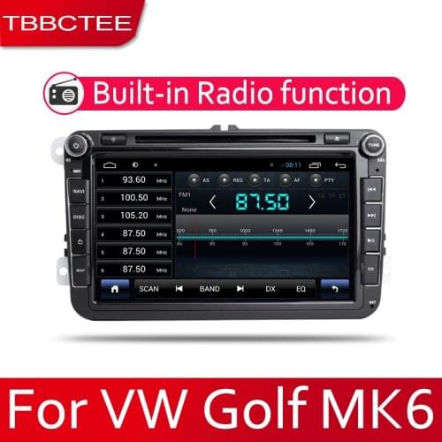 TBBCTEE Android 2 Din Car radio Multimedia Video Player auto Stereo GPS DVD MAP For Volkswagen VW Golf MK6 2008~2014 Media Navi