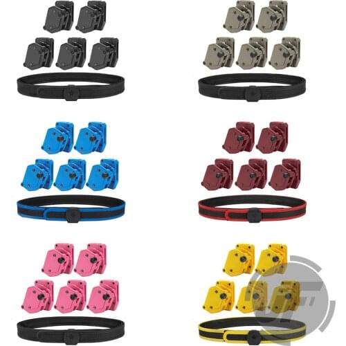 IPSC USPSA IDPA 1.5" Shooting Inner & Outer Belt Competition High Speed 5x Multi-Angle Speed Pistol Magazine Pouch Mag Holster