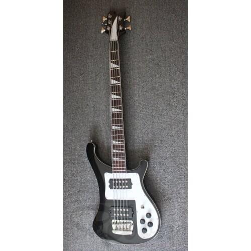Weifang Rebon 5 string ricken electric bass guitar in black colour