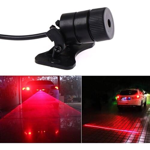 Car LED Laser Fog Light Motorcycle Tail Lamp Auto Taillight Brake Warning Light