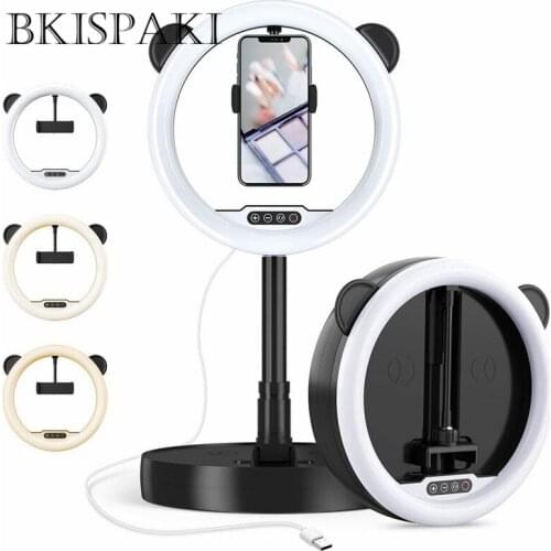 10 inch Led Selfie Ring Light On Camera Photo Photography Video Studio Dimmable Fill Lighting Makeup Lamp For Youtube Tiktok