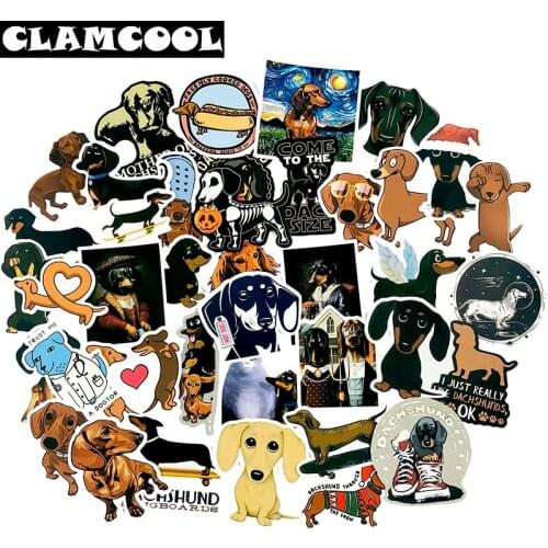 50Pcs cute animation sausage dog graffiti sticker Forscrapbooking doghouse toy baggage laptop skateboard guitar decoration