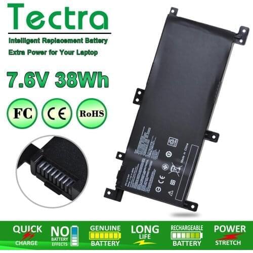 Tectra 7.6V 38wh Laptop Battery C21N1509 for ASUS Notebook X556UA X556UB X556UF X556UJ X556UQ X556UR X556UV A556U FL5900U