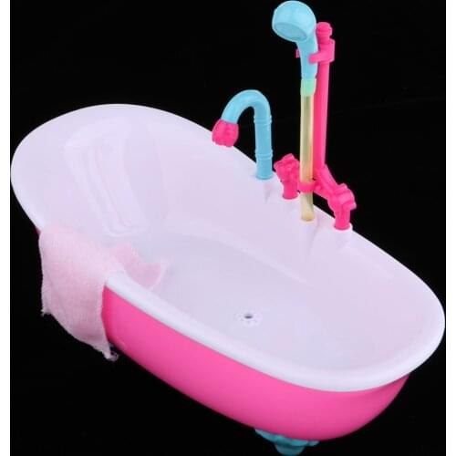 9-11" Reborn Doll Baby Toddler Bathroom Furniture Toy - Bathtub With Light