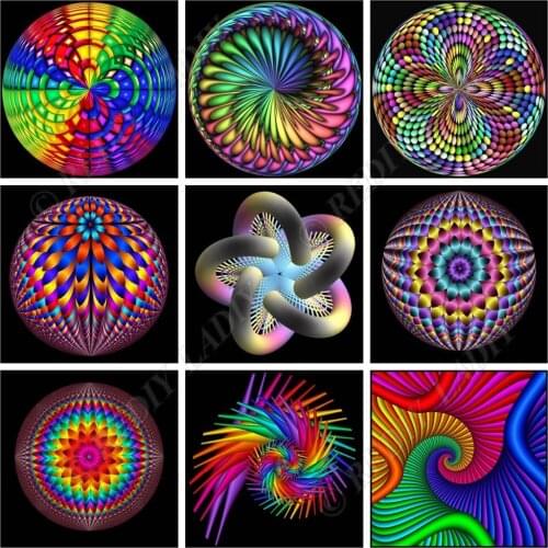 Diamond Embroidery Mandala Icon Picture of Rhinestones Full Square / Round Diamond Mosaic Beaded Cross Stitch Wall Arts & Crafts