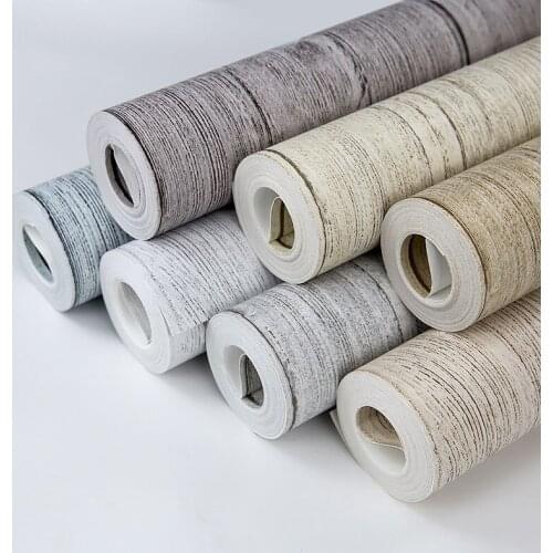 Beibehang Nordic Retro Nostalgia Wooden Wallpaper Bar Clothing Store Background Nonwovens Striped Wallpaper