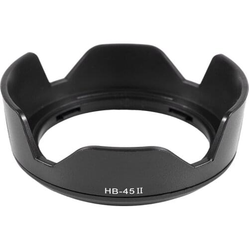 Lens Hood Camera HB-45 II Bayonet Lens Hood for Nikon AF-S DX NIKKOR 18-55mm F / 3.5-5.6G VR Black