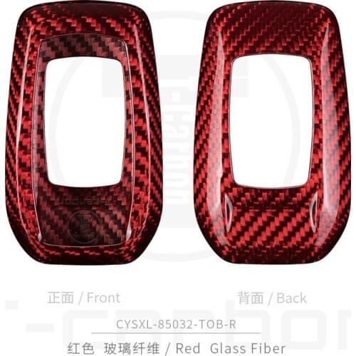 Car Key Protection Case Cover For Toyota Prius Camry Corolla C-HR CHR RAV4 Prado Vellfire Alphard Hilux Estima Carbon Fiber