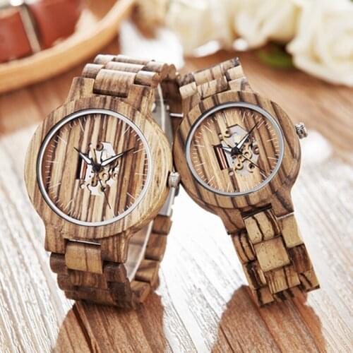 Gorben Wood Watch Men Women Quartz Wooden Watch Wristwatch Casual Wooden Clock Sports Wood Watch Unisex Gifts