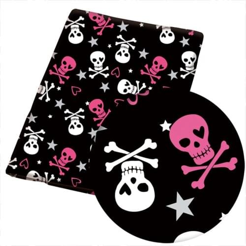 100% cotton 50 * 140cmDIY Halloween pattern polyester cotton collage polyester printed childrens fabric sewing dress mask