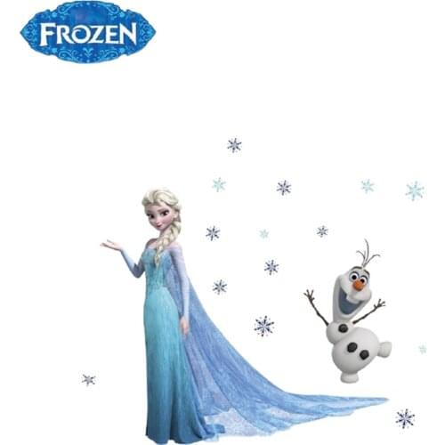 Disney Frozen Princess Elsa Cartoon Wall Stickers Girl Princess Room Wall Decoration Birthday Party Decoration Birthday Gift