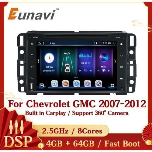 Eunavi Car Radio Multimedia Player Android DVD 2DIN For GMC Yukon Acadia Tahoe Chevrolet Chevy Suburban Buick Enclave Suburban