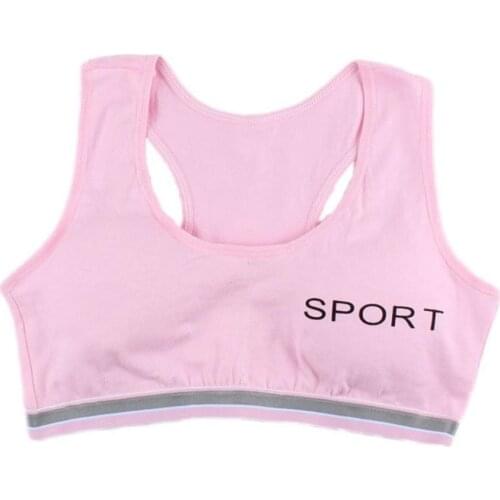 Cotton Women Sexy Letter Print No Trace Without Steel Ring Wrapped Chest Vest Comfort Sport Bra