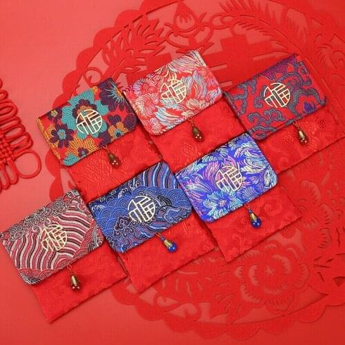 Chinese New Year Red Money Envelope HongBao Red Packet Red Money Bag Gift Bags