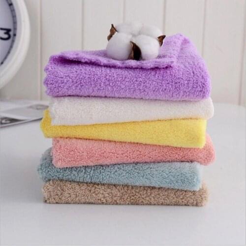 25*25cm Square Towels Coral Velvet Super Absorbent Face/Hand Cleaning Towel Household Washcloth Home Textile
