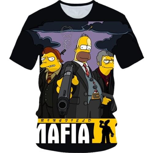 Summer Cartoon Pattern Fashion 3D Printed T Shirt Men And Women Fashion T Shirt Round Neck Short Sleeve Sports Casual T Shirt