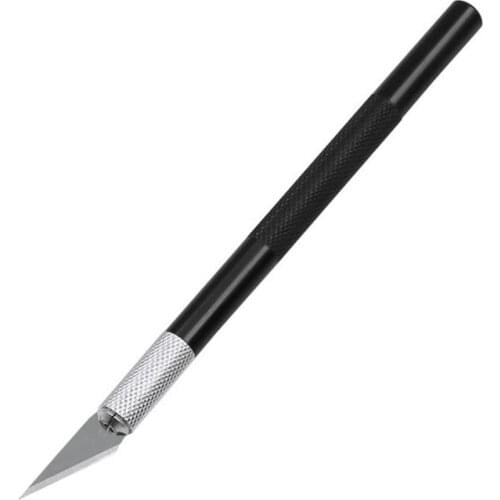 Non-Slip Metal Scalpel Knife Tools Kit Cutter Engraving Craft knives+5pcs Blades Mobile Phone PCB DIY Repair