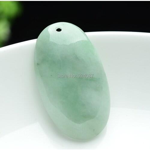 Natural a egg shaped jade All is well. card of Burma jade jade pendant pendant egg surface genuine overflow special offer