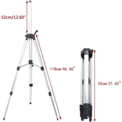 2021 New 150cm Tripod Carbon Aluminum With 5/8 Adapter for laser Level Adjustable