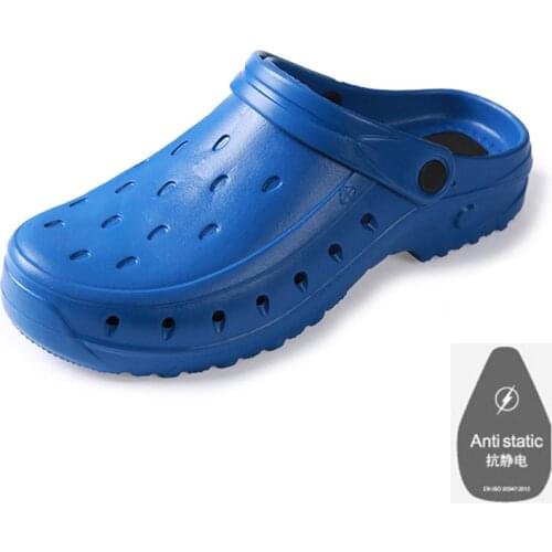 Hot Men Classic Anti-static Autoclavable Anti Bacteria Surgical Shoes Medical Shoes Safety Surgical Clogs Cleanroom Work