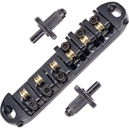 Adjustable Roller Saddle Electric Guitar Bridge Tailpiece Part