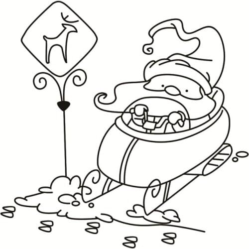 Santa claus Transparent Silicone Rubber Stamp Sheet Cling Scrapbooking DIY Cute Pattern Photo Album PaperCard