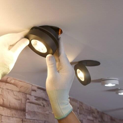 Foldable and 360 degree rotatable built in COB ceiling light ultra thin LED recessed downlight ZM911